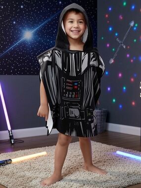 🆕DISNEY STAR WARS DARTH VADER HOODED PONCHO